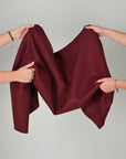 Burgundy Twill Coating Fabric 9835