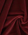 Burgundy Corduroy Fabric 3715