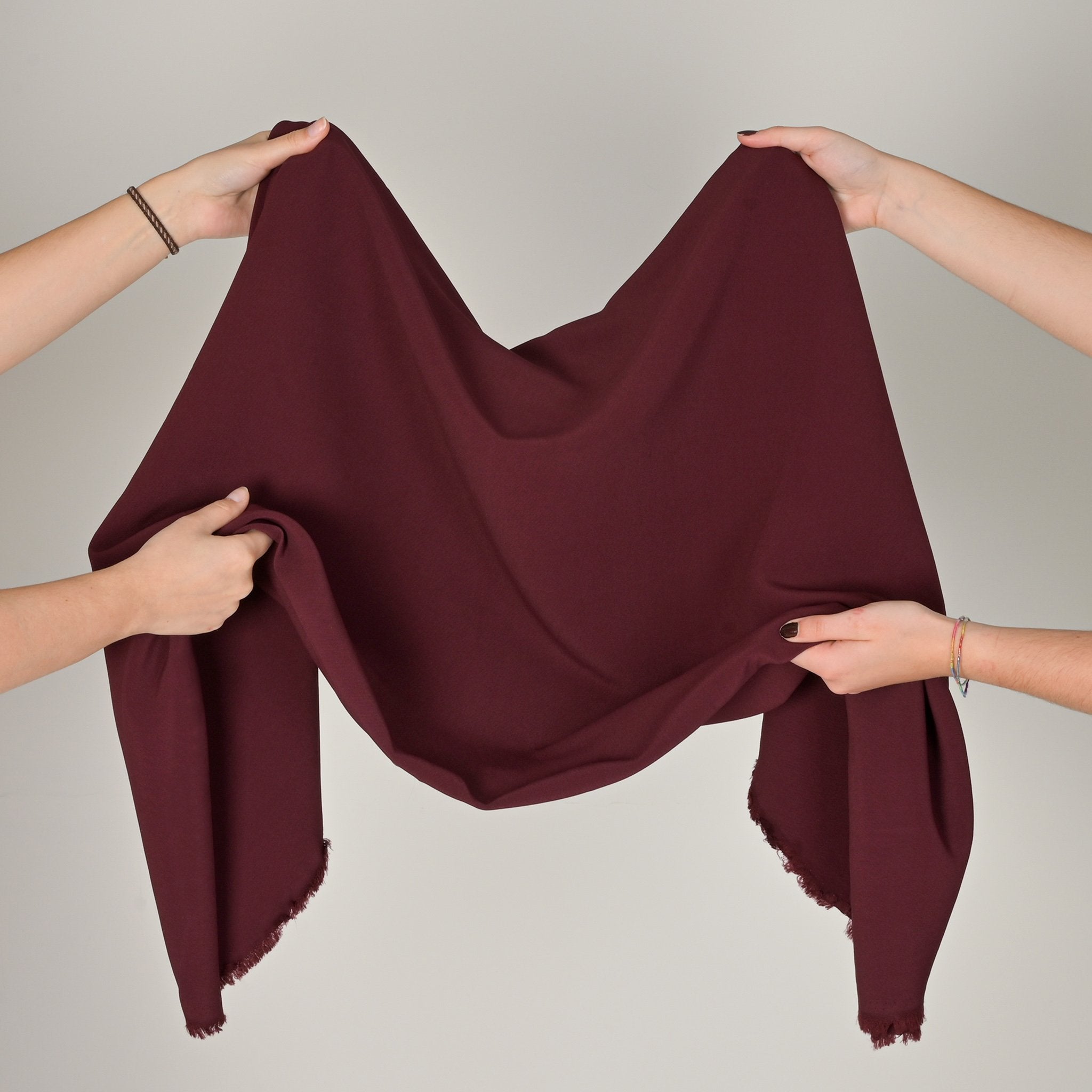 Burgundy Double Weave Fabric 396