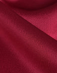 Cherry Satin Backed Crepe Fabric 96891