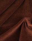 Copper Brown Corduroy Fabric 3732