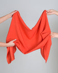 Coral Satin Backed Crepe Fabric 96903