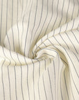 Cream Pinstriped Suiting Fabric 11115