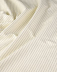 Cream Pinstriped Suiting Fabric 11115