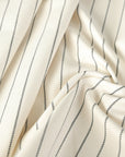 Cream Pinstriped Suiting Fabric 2762