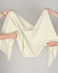 Cream Woollen Canvas Fabric 896