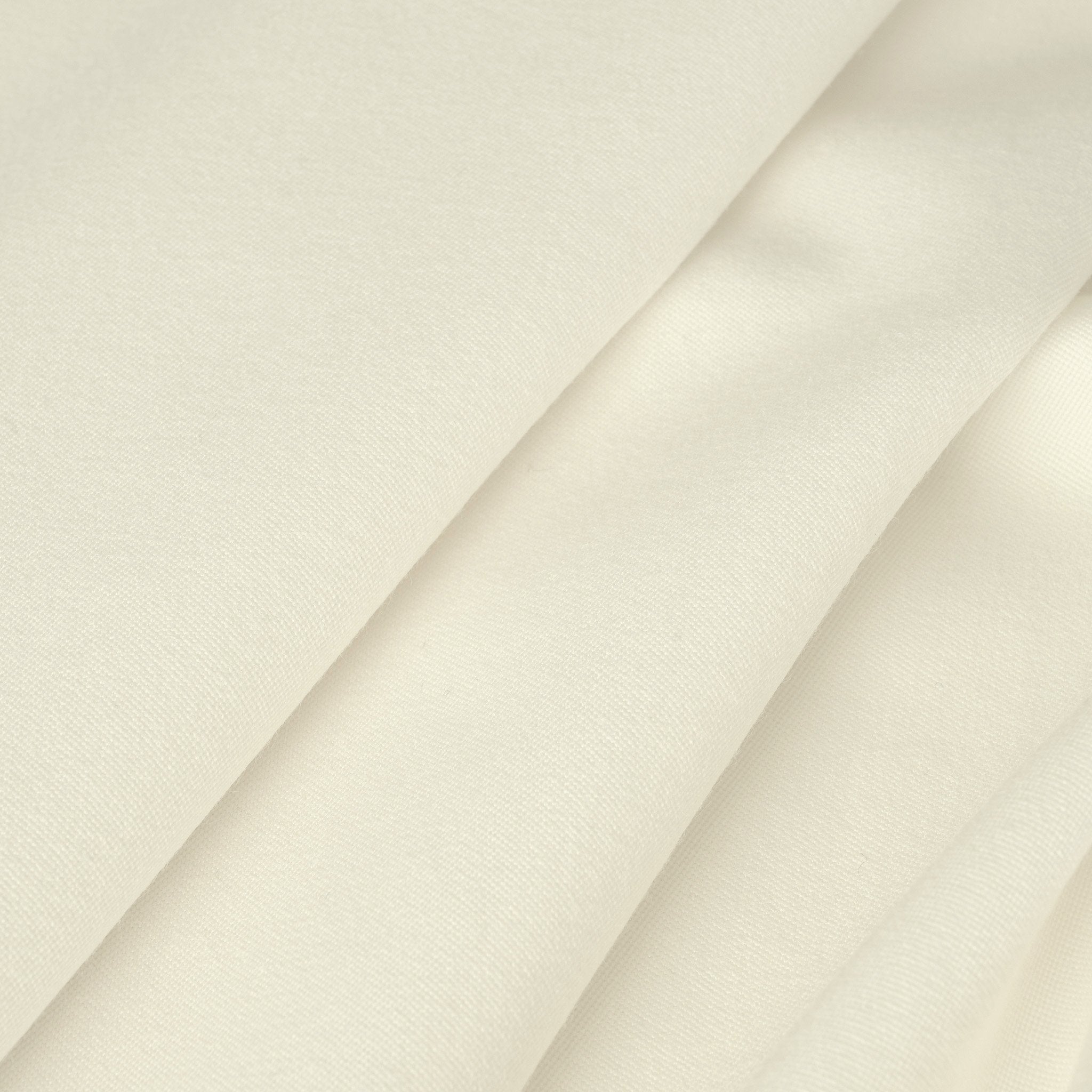 Cream Woollen Canvas Fabric 896