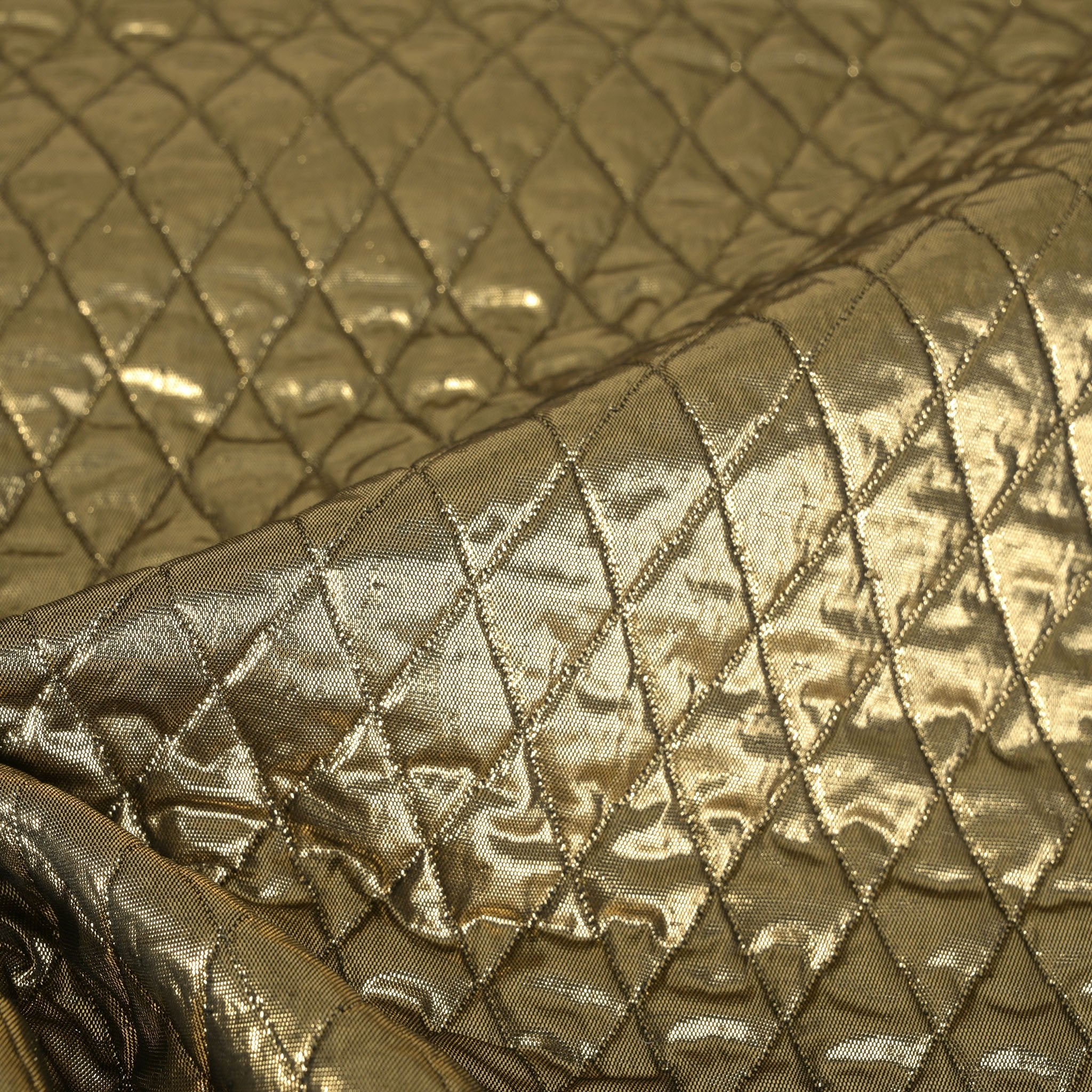 Gold Quilted Fabric 4104