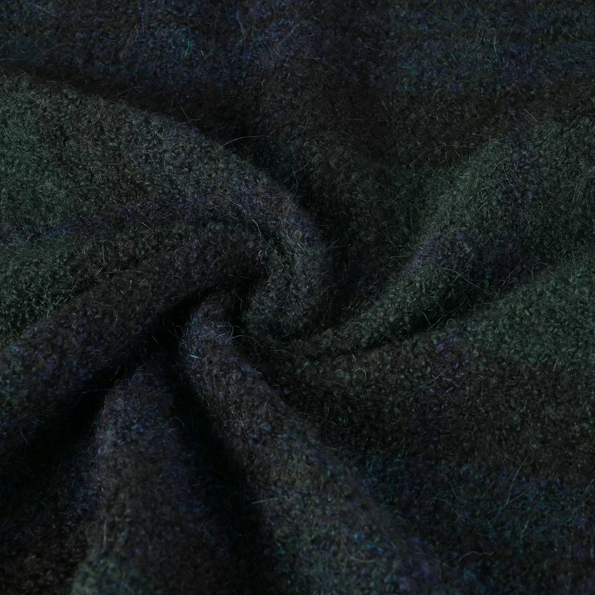 Green Bouclé Coating Fabric 11090