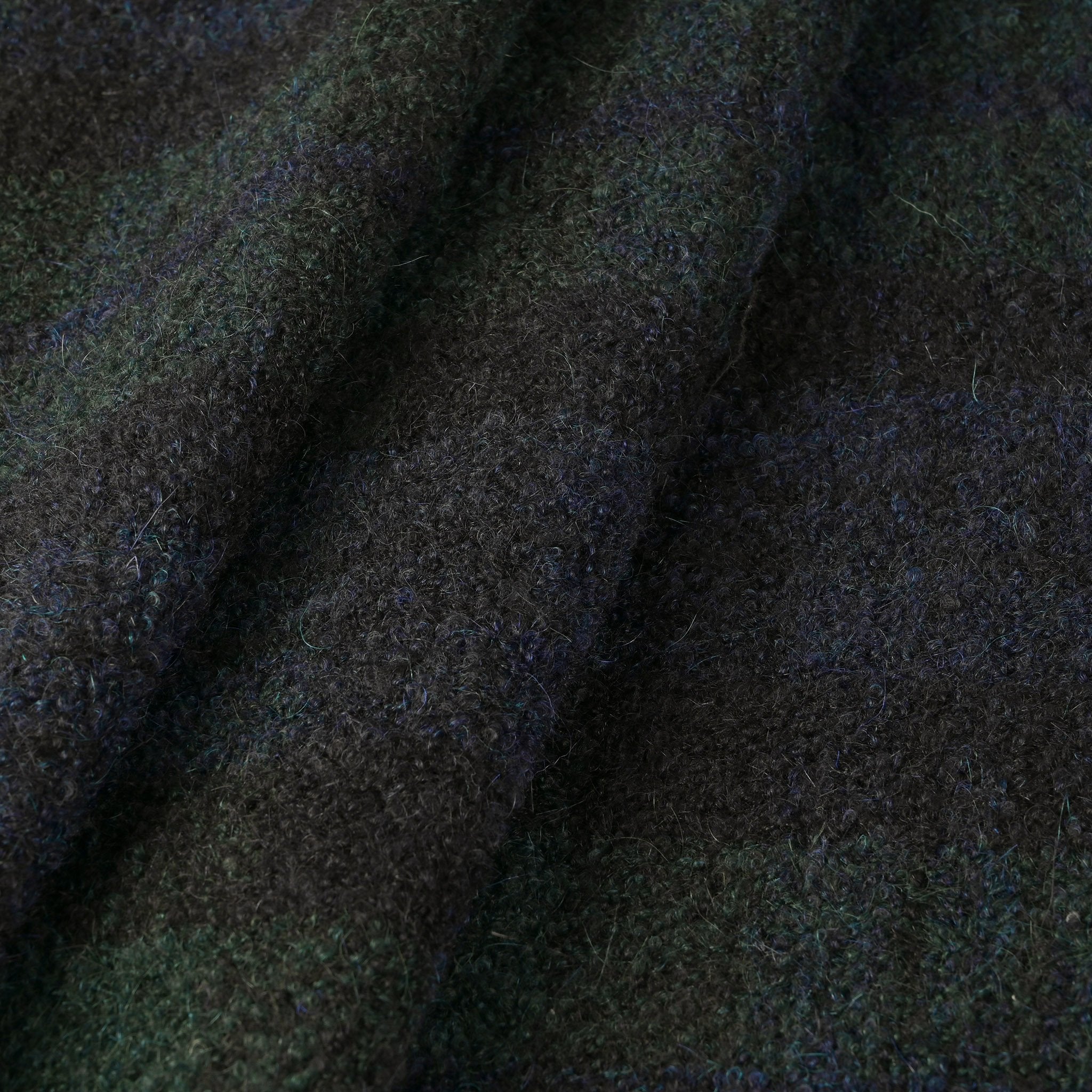 Green Bouclé Coating Fabric 11090