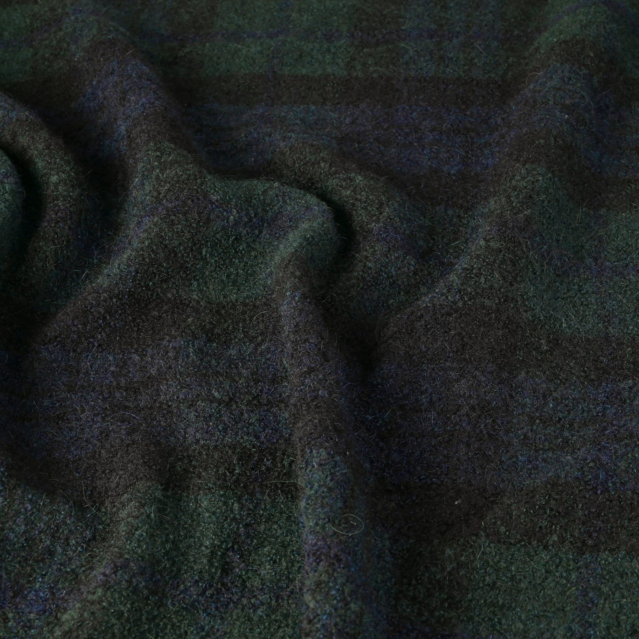 Green Bouclé Coating Fabric 11090