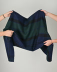 Green Check Coating Fabric 9058