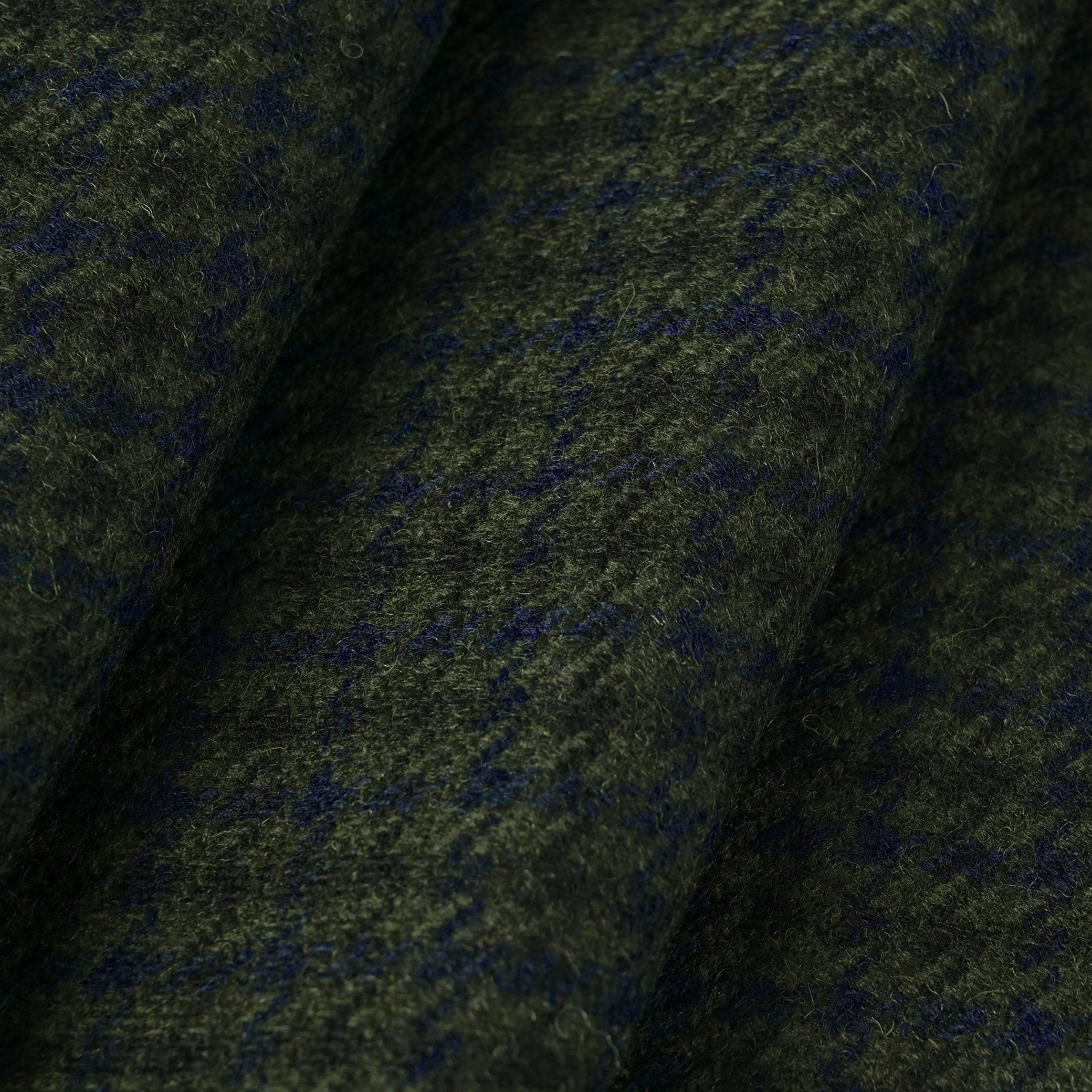 Green Pied-de-Poule Flannel Fabric 9086
