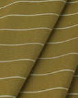 Green Striped Suiting Fabric 4522