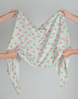Green and Pink Floral Jersey 6064