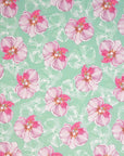 Green and Pink Floral Jersey 6064