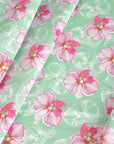 Green and Pink Floral Jersey 6064