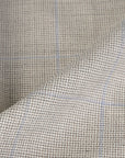 Grey Check Suiting Fabric 11081