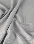Grey Check Suiting Fabric 12047