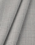 Grey Check Suiting Fabric 12047