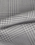 Grey Check Suiting Fabric 12047