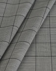 Grey Check Suiting Fabric 5409