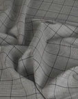 Grey Check Suiting Fabric 5409