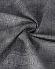 Grey Check Suiting Fabric 95443