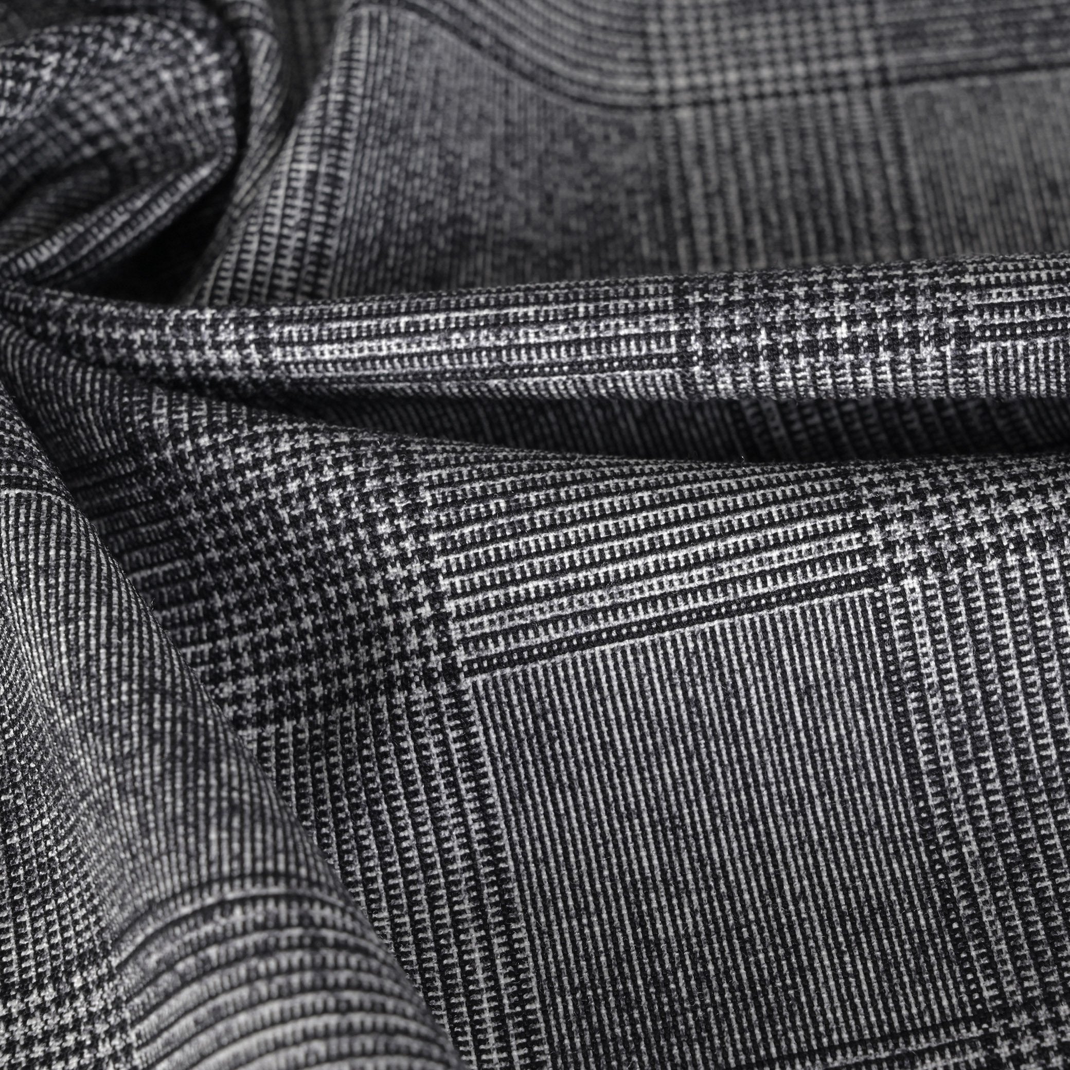 Grey Check Suiting Fabric 95443