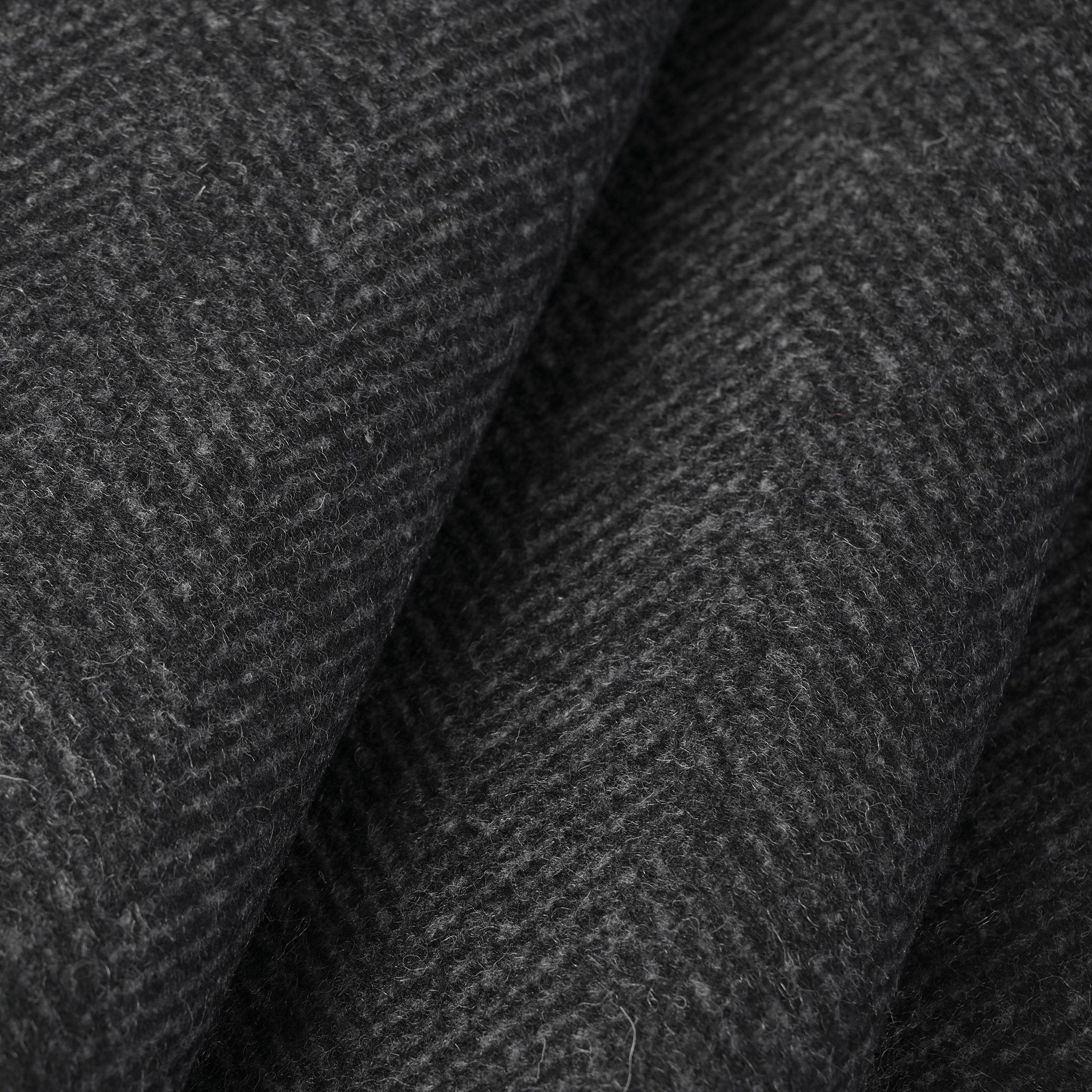 Grey Herringbone Coating Fabric 7975