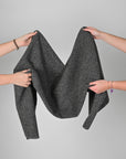 Grey Herringbone Coating Fabric 9823