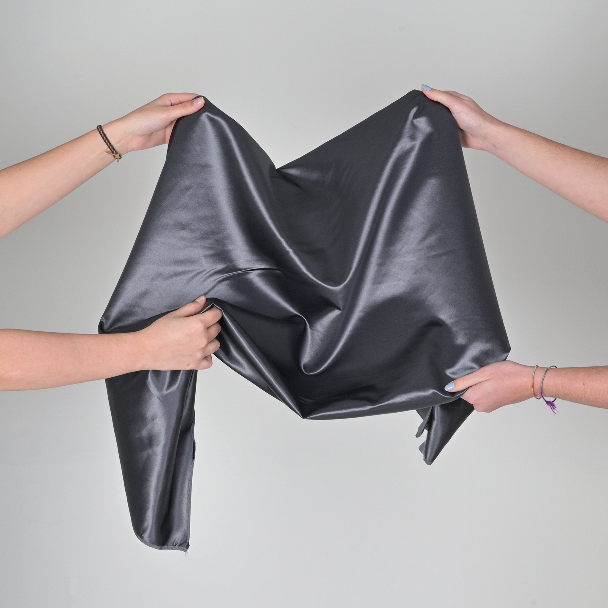 Grey Satin Fabric 99581