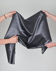 Grey Satin Fabric 99581