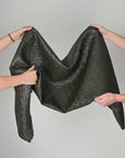 Grey Shiny Quilted Fabric 5138