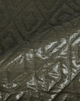 Grey Shiny Quilted Fabric 5138