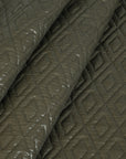 Grey Shiny Quilted Fabric 5138