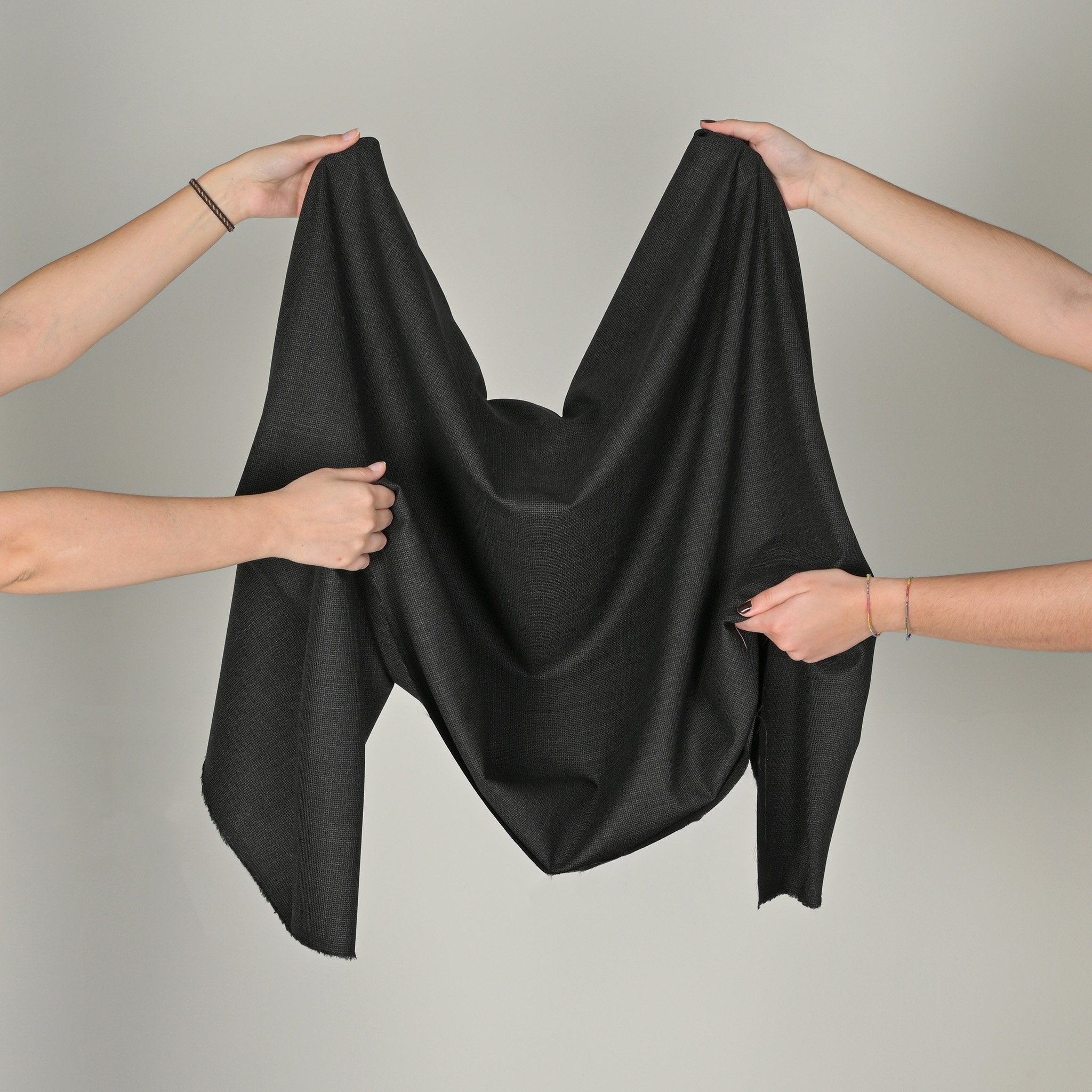 Grey Stretchy Suiting Fabric 11105