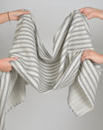 Grey Striped Cotton 98834