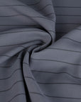 Grey Striped Suiting Fabric 4693