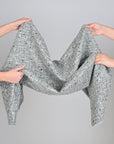 Grey and Blue Tweed Fabric 96928