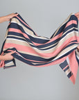 Multicolor Striped Linen Fabric 759