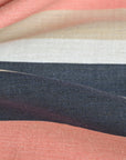 Multicolor Striped Linen Fabric 759