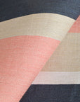 Multicolor Striped Linen Fabric 759