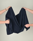 Navy Canvas Cotton Fabric 11122