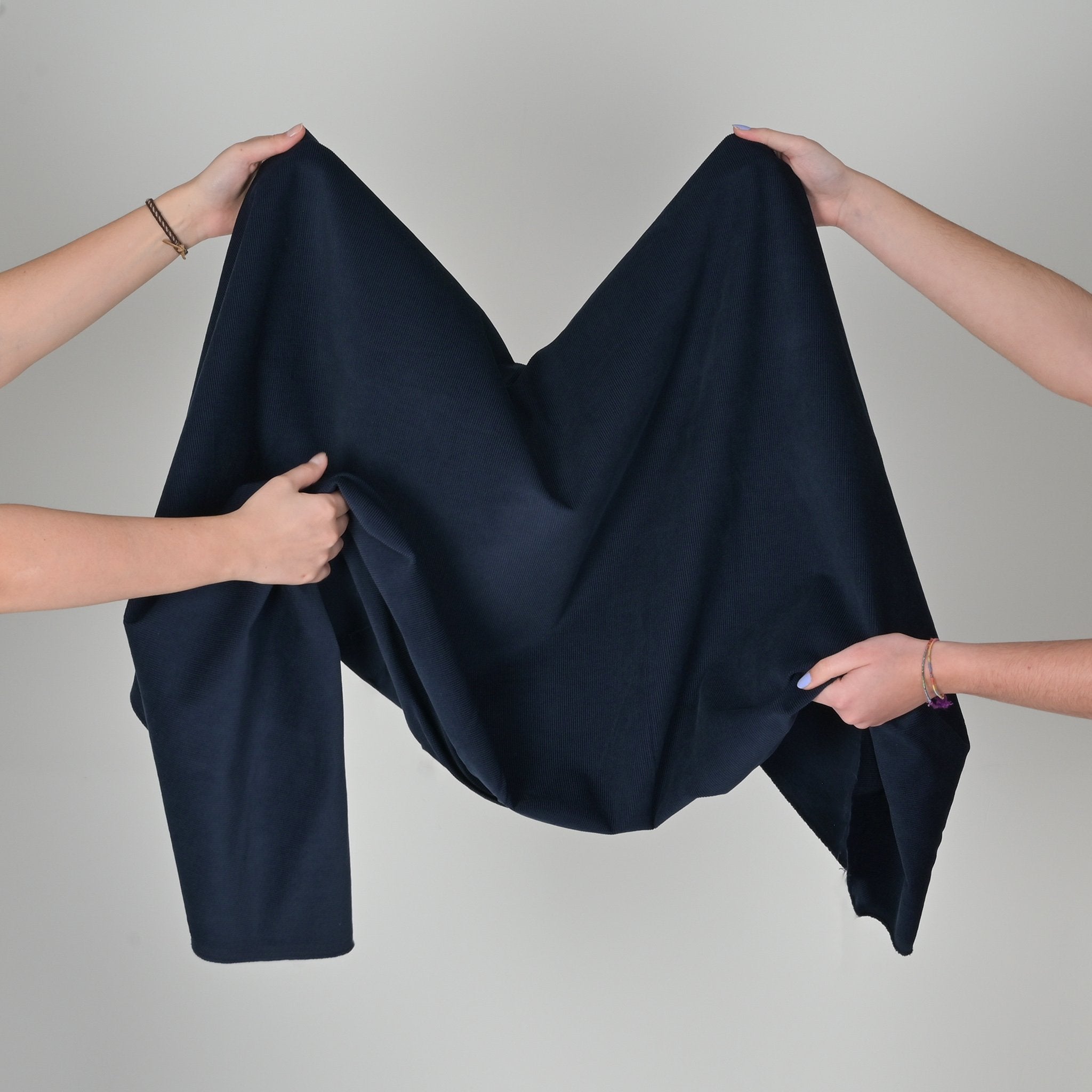 Navy Corduroy Fabric 3731