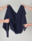 Navy Double Weave Fabric 11091