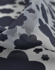 Navy Floral Organza Fabric 99765
