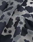 Navy Floral Organza Fabric 99765