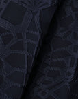 Navy Jacquard Fabric 74994