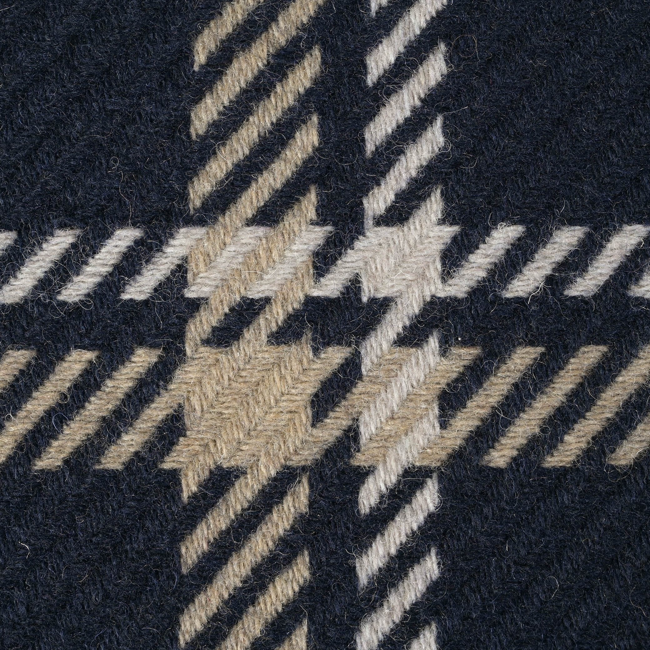 Navy Plaid Coating Fabric 7556